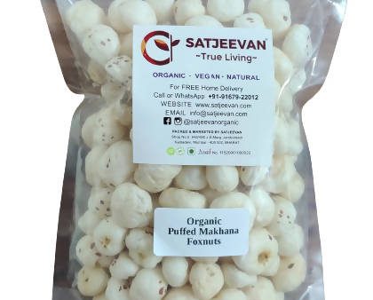 Satjeevan Organic Puffed Makhana Foxnuts Online Hot Sale