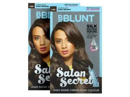 BBlunt Salon Secret High Shine Crème Hair Colour Chocolate Dark Brown Online now