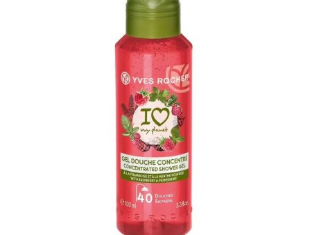 Yves Rocher Concentrated Shower Gel - Raspberry & Peppermint For Sale