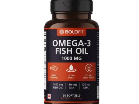 Boldfit Omega 3 Fish Oil 1000mg Softgels For Discount