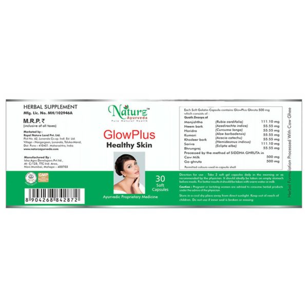 Naturz Ayurveda Glow Plus Capsules Cheap