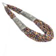 Mominos Fashion Johar Kamal Oxidised Multi Beads Long Statement Necklace For Women Fashion