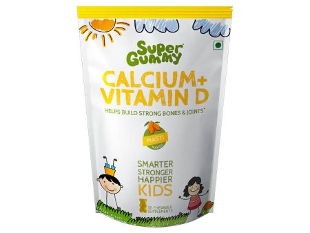 Super Gummy Calcium + Vitamin D Gummies for Kids (Mango Flavor) Hot on Sale