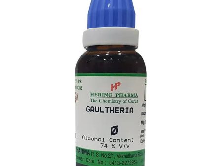 Hering Pharma Gaultheria Mother Tincture Q Online Sale