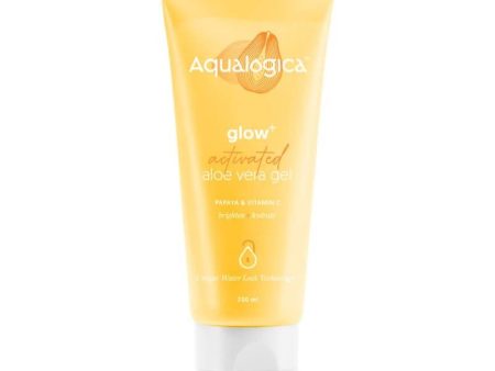 Aqualogica Glow+ Activated Aloe Vera Gel With Papaya & Vitamic C, Brighten + Hydrate For Sale