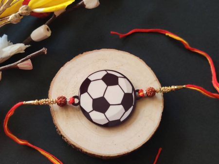 Bhai Please Football Wooden Rakhi Fashion