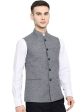 Vastraa Fusion Men s Assorted Dots Blended Festive Nehru Jacket For Sale