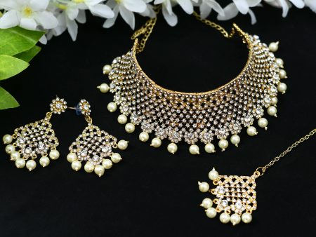 Mominos Fashion Johar Kamal Traditional Rajwadi Design Heavy Golden Necklace Set Online