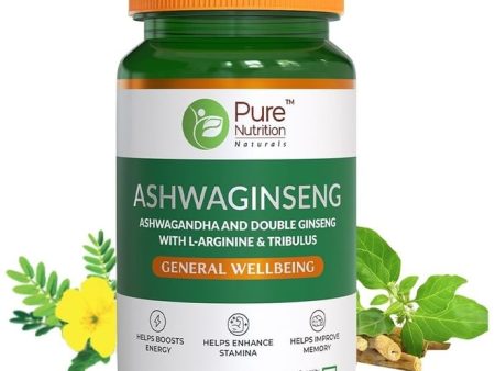 Pure Nutrition Ashwaginseng Veg Tablets on Sale