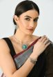 Mominos Fashion Johar Kamal Oxidised Silver-Plated Stone Work Necklace Handicraft Online Hot Sale