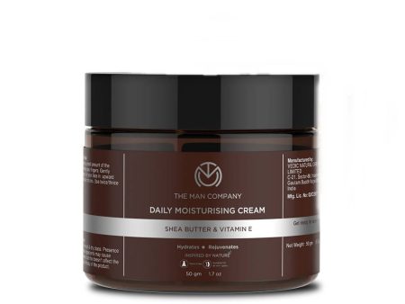 The Man Company Daily Moisturizing Face Cream with Shea Butter, Vitamin E & Coco Butter Supply