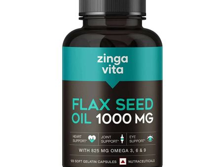 Zingavita Flaxseed Oil 1000 mg Softgel Capsules Supply