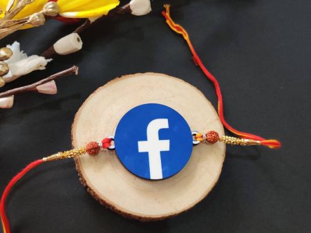 Bhai Please Facebook Wooden Rakhi Fashion