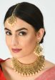 Mominos Fashion Johar Kamal Traditional Rajwadi Design Heavy Golden Color Necklace Set For Discount