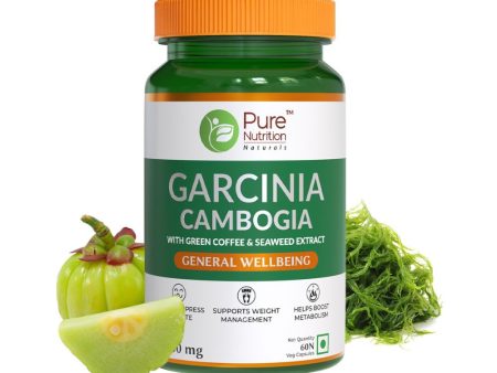 Pure Nutrition Garcinia Cambogia with Green Coffee & Seaweed Extract Capsules Online now