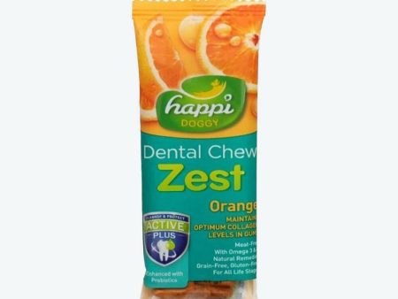 Happi Doggy Dental Chew Zest - Orange Online Sale