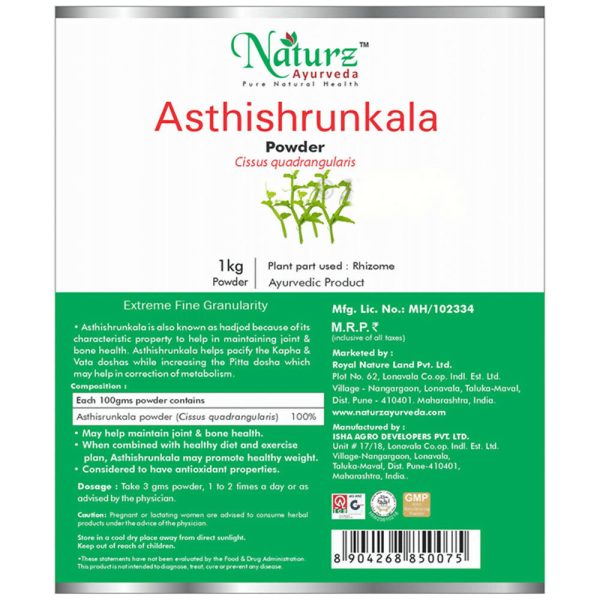 Naturz Ayurveda Asthishrunkala Powder Online now