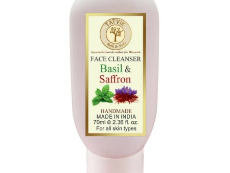 Tatvik Ayurveda Basil and Saffron Face Cleanser For Discount