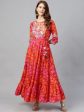 Ishin Red Embellished Maxi Dress on Sale