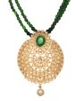 Saraf RS Jewellery GoldPlated Polki Studded With Beads Handcrafted Jewellery Set Online Hot Sale