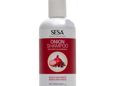 Sesa Ayurvedic Onion Shampoo with Reetha & Shikakai Hot on Sale