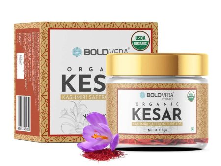 Boldveda Organic Kesar Kashmiri Saffron Threads Supply