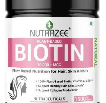 Nutrazee Natural Plant-Based Biotin 10000+MCG Cheap