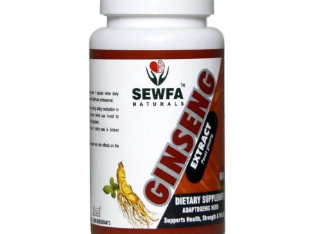 Sewfa Naturals Ginseng Extract Capsules Fashion