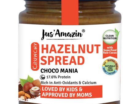 Jus Amazin Hazelnut Spread Crunchy - Choco Mania For Cheap