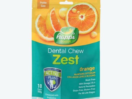 Happi Doggy Dental Chew Zest - Orange Petite Sale