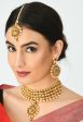 Mominos Fashion Johar Kamal Gold-Plated Brass Finish Kundan Stone Choker For Women (Golden) Sale