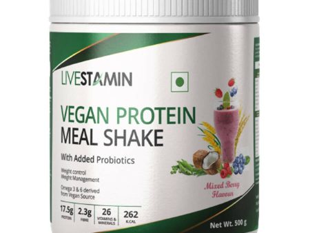 Livestamin Vegan Protein Meal Shake - Mixed Berry Flavour For Cheap