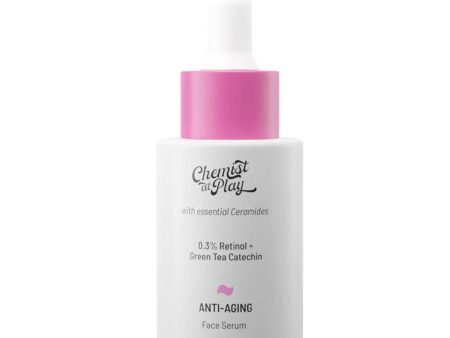 Chemist At Play Anti-Aging Face Serum For Dry, Mature Oily Skin, Reduces Wrinkles, Fine Lines, Age Spots Online now