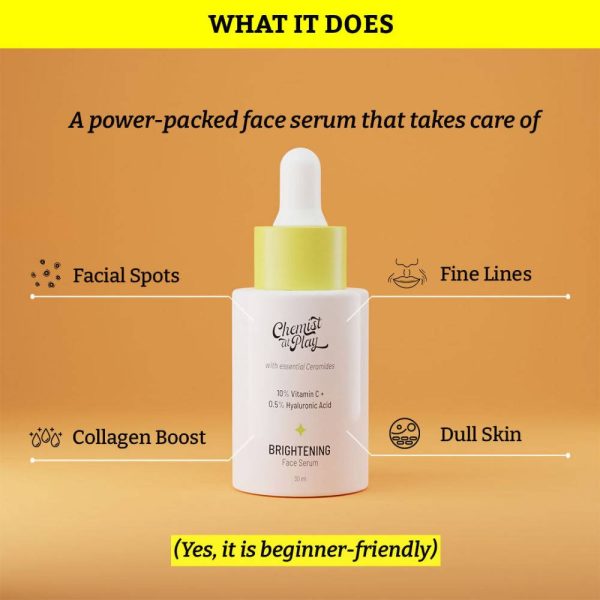 Chemist at Play 10% Vitamin C Skin Brightening Face Serum For Combination Skin Cheap