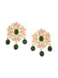 Saraf RS Jewellery Gold-Plated White & Green American Diamond Studded Choker Jewellery Set Online