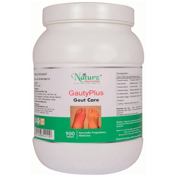 Naturz Ayurveda Gauty Plus Gout Care Tablets Online Hot Sale