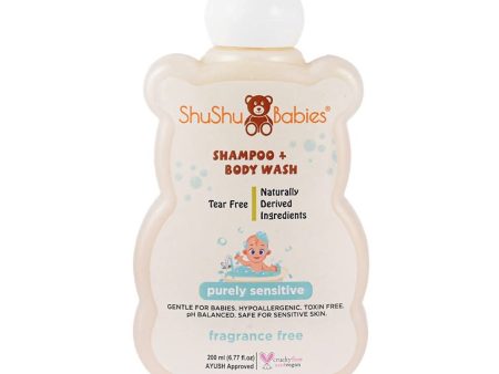 ShuShu Babies Shampoo + Body Wash Fragrance Free Hot on Sale