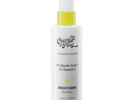 Chemist At Play Brightening Face Toner with Glycolic Acid + Vitamin C For Exfoliates & Brightens Skin Men & Women Discount