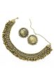 Mominos Fashion Johar Kamal Oxidised Gold-Plated Brass Finish Ghungroo Design Choker Set For Sale