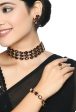 Mominos Fashion Johar Kamal Gold-Plated Finish Stone Choker For Women (Brown) Hot on Sale