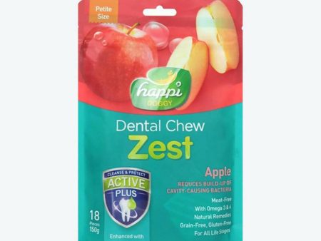 Happi Doggy Dental Chew Zest - Apple Supply