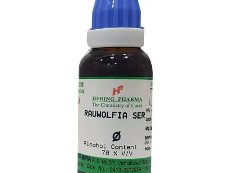 Hering Pharma Rauwolfia Ser Mother Tincture Q Online