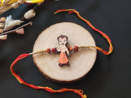 Bhai Please Chota Bheem Wooden Rakhi Supply