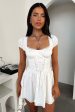 Briellyn Mini Dress - White Online Sale