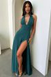 Elenor Halter Maxi Dress - Emerald Sale