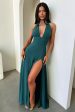 Elenor Halter Maxi Dress - Emerald Sale